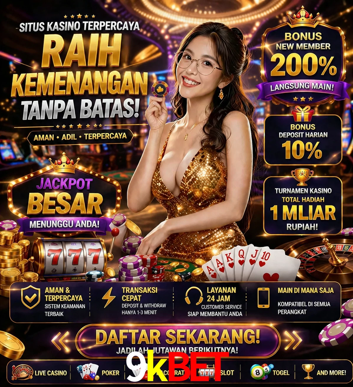 Roleta e blackjack 9kbet